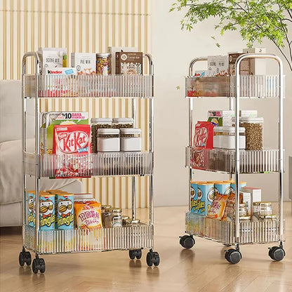 Mattgoldener Fitzgerald Barwagen, 2-stöckiger Küchenwagen