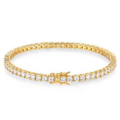 Women's 925 Sterling Silver Moissanite Tennis Bracelet