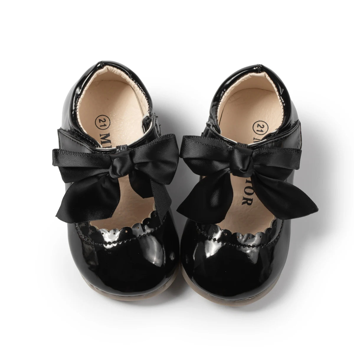 Kids Flat Rubber Leather Shoes
