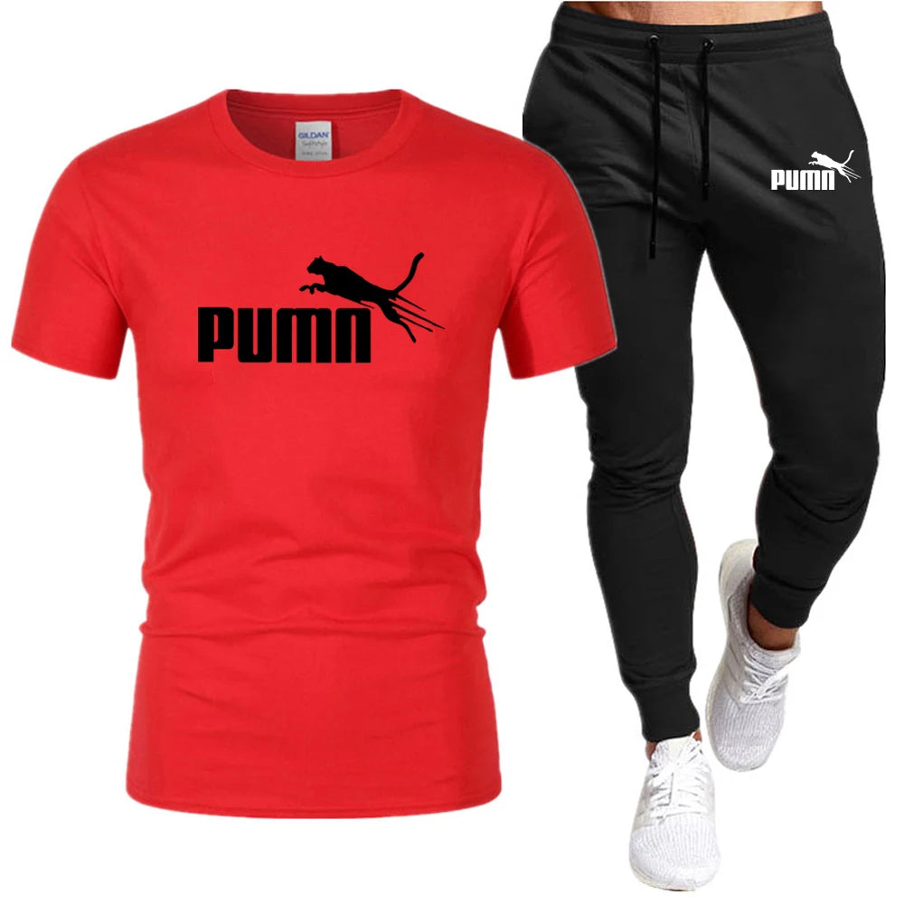 Sommerliches Set aus T-Shirt und Hose aus Baumwolle für Herren