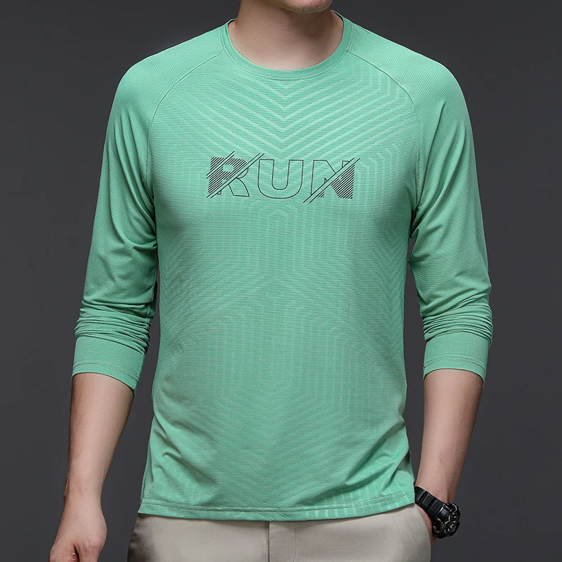 Schnelltrocknendes, feuchtigkeitsableitendes Laufshirt für Herren – Atmungsaktives, leichtes Sport-T-Shirt