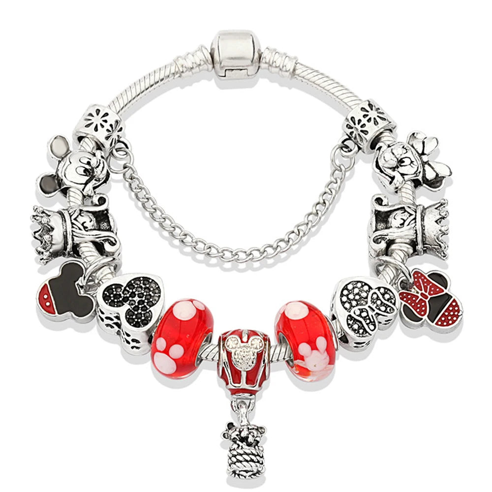 Charm-Armbänder mit Kristallperlen für Damen