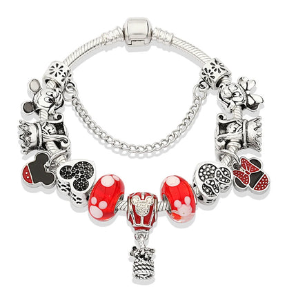 Charm-Armbänder mit Kristallperlen für Damen