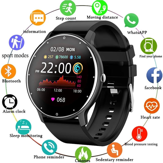 Montre de fitness intelligente pour hommes et femmes