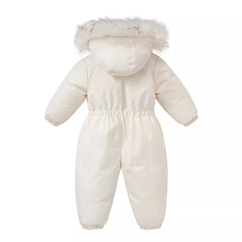 Cozy Winter Hooded Waterproof Jumpsuit for Babies