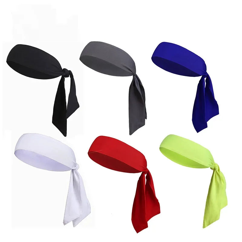 Solid Color Stretch Headband for Tennis & Fitness