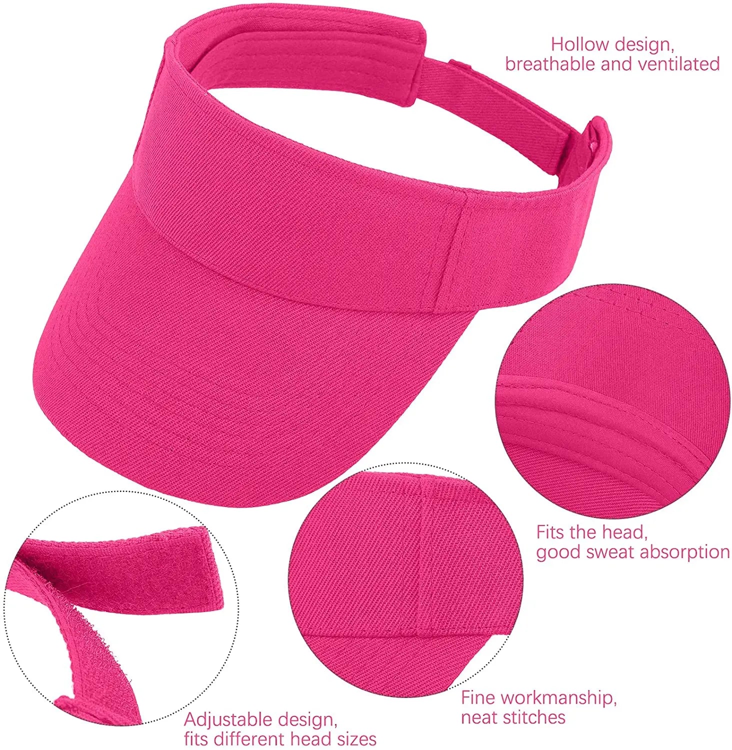Casquette de golf unisexe avec visière de protection solaire