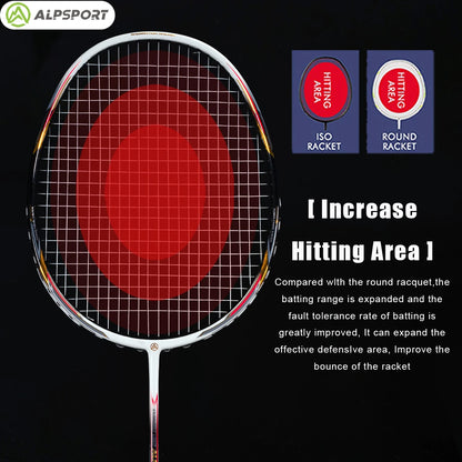 Ultralight Carbon-Titanium Badminton Racket