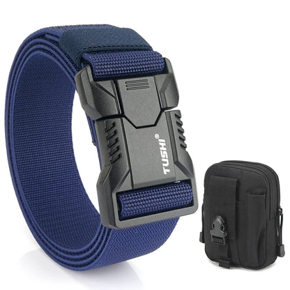 Durable Quick Release Elastic Belt for Men