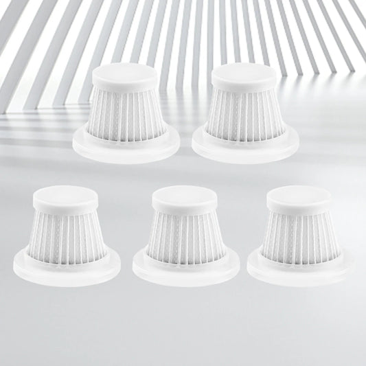 5 Pack HEPA Car Vacuum Cleaner Filters – Replacement Washable Filter for Portable Handheld Car Vacuum Cleaner