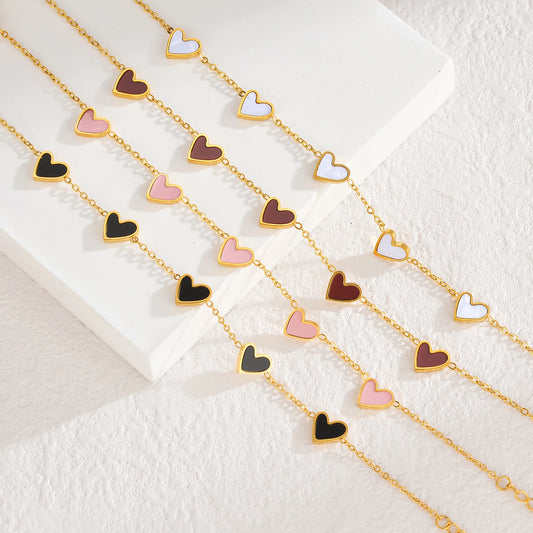 Koreanisches Armband mit Strass-Blumen-Charm