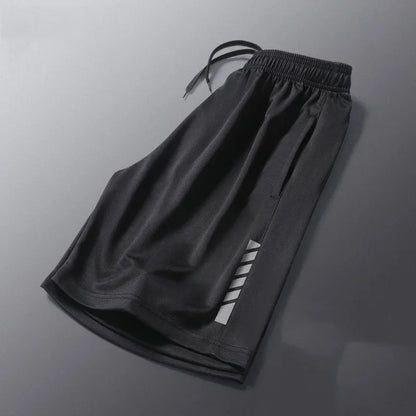 Men’s Loose Fit Striped Printing Athletic Shorts