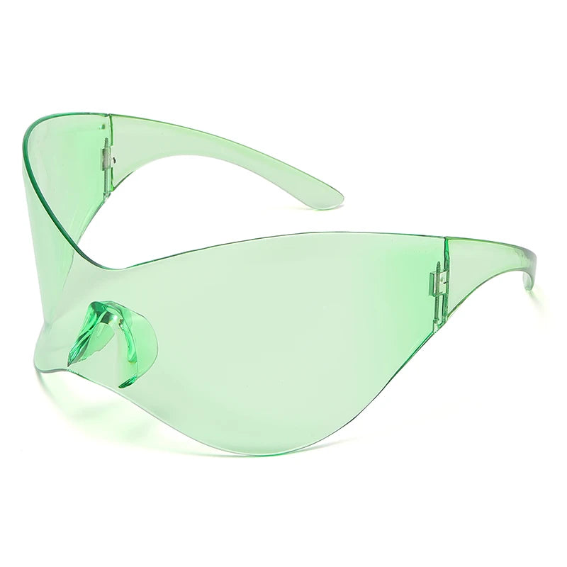 Unisex Sports Oversized Y2K Rimless Sunglasses