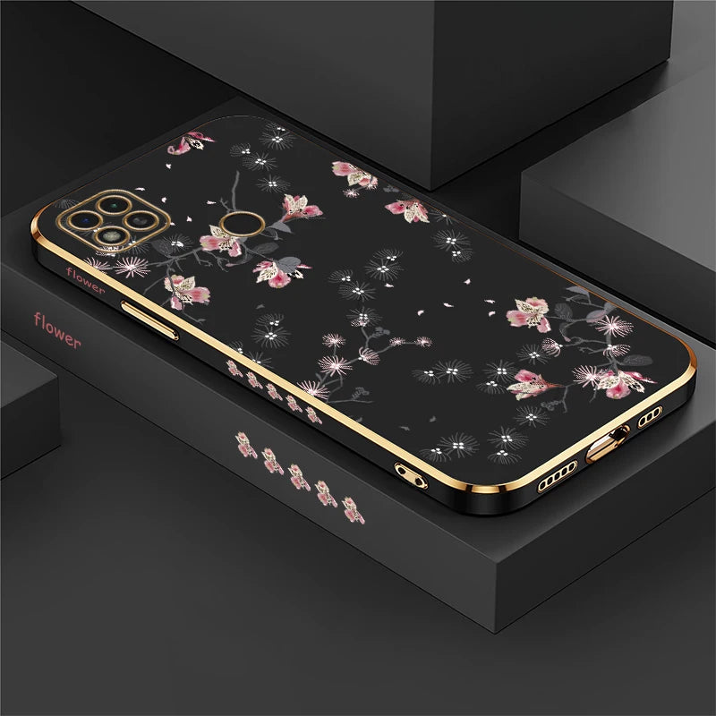 Floral Shockproof Xiaomi Silicone Case