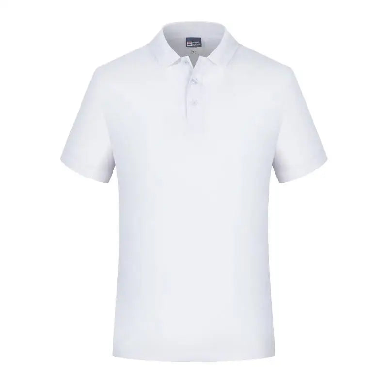 Blank White Men Polo T Shirt Short Sleeve Casual Collar Shirts
