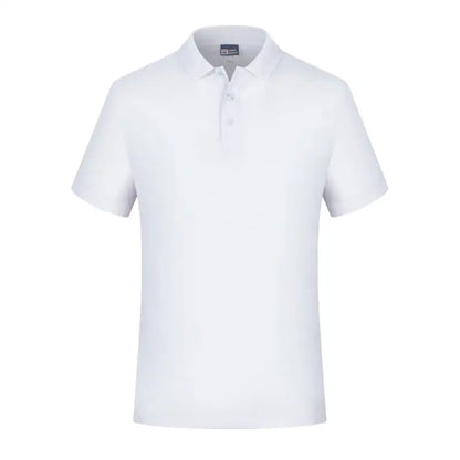 Blank White Men Polo T Shirt Short Sleeve Casual Collar Shirts

