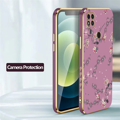 Floral Shockproof Xiaomi Silicone Case