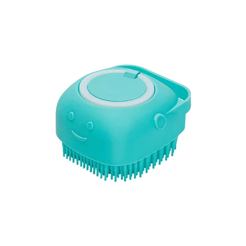 Silicone Soft Rubber Self Cleaning Dog Bath Brush