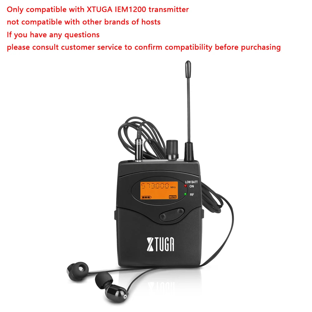 Single Bodypack Receiver Earphone - Wireless Monitor System