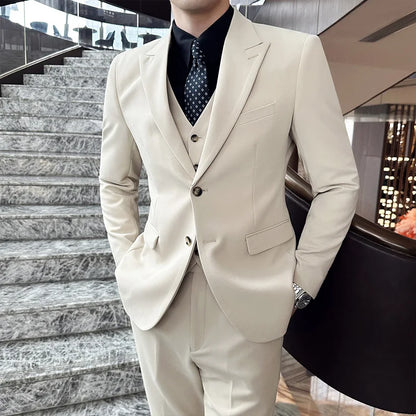 Men's 3 Pcs Casual Skinny Suit
