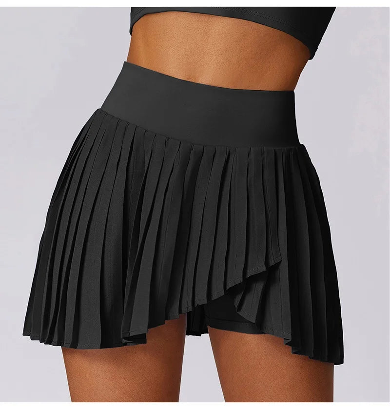 Cloud Hide High-Waist Pleated Sports Skort
