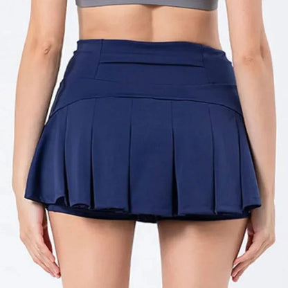 Cloud Rise High-Waist Pleated Tennis Skort

