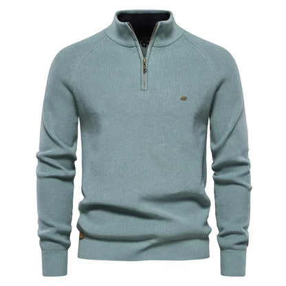 Slim Fit Half High Neck Sweater
