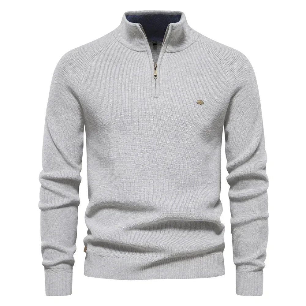 Slim Fit Half High Neck Sweater
