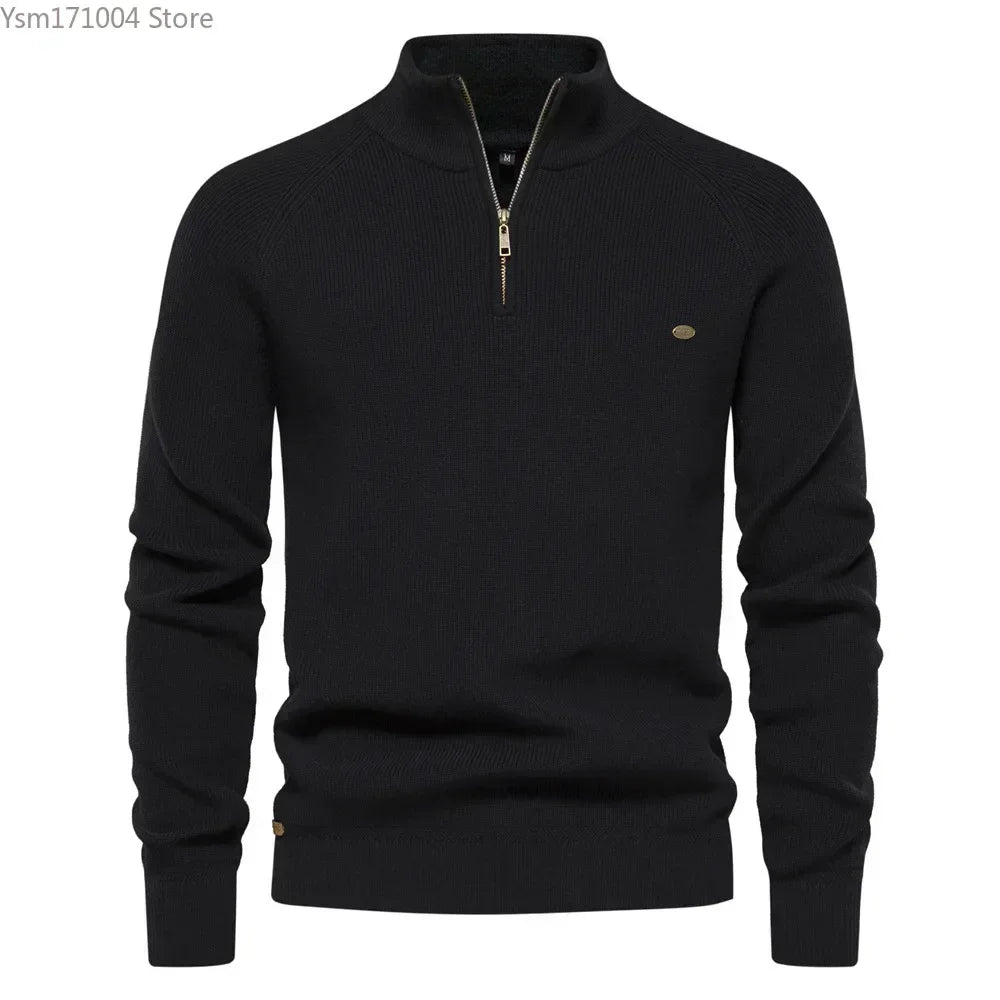 Slim Fit Half High Neck Sweater
