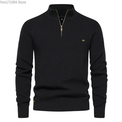 Slim Fit Half High Neck Sweater
