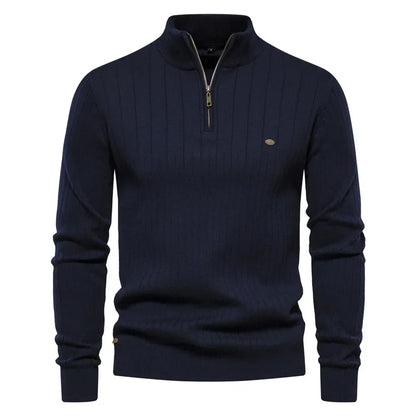 Slim Fit Half High Neck Sweater
