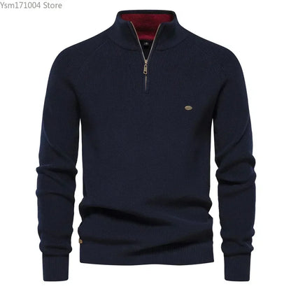Slim Fit Half High Neck Sweater
