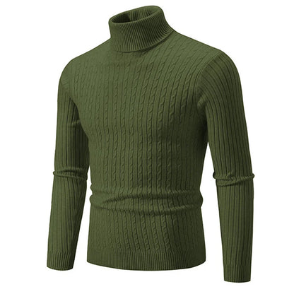 Slim Fit High Neck Turtleneck Sweater
