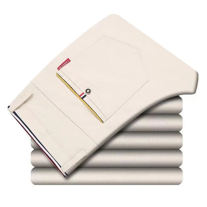 6-Color Slim Fit Korean Casual Trousers

