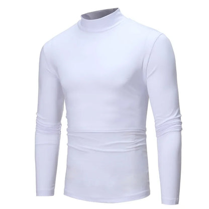 Slim Fit Mock Neck Winter Sweater
