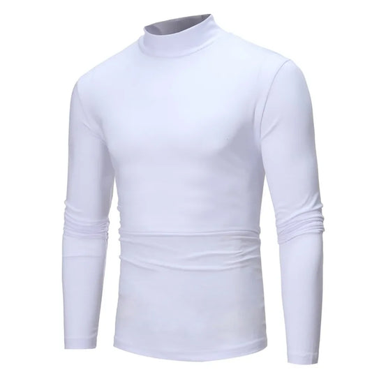 Slim Fit Mock Neck Winter Sweater
