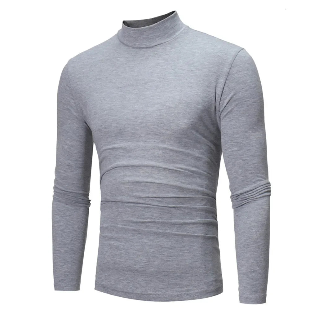 Slim Fit Mock Neck Winter Sweater
