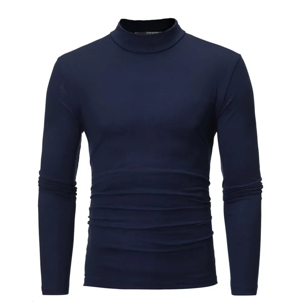 Slim Fit Mock Neck Winter Sweater
