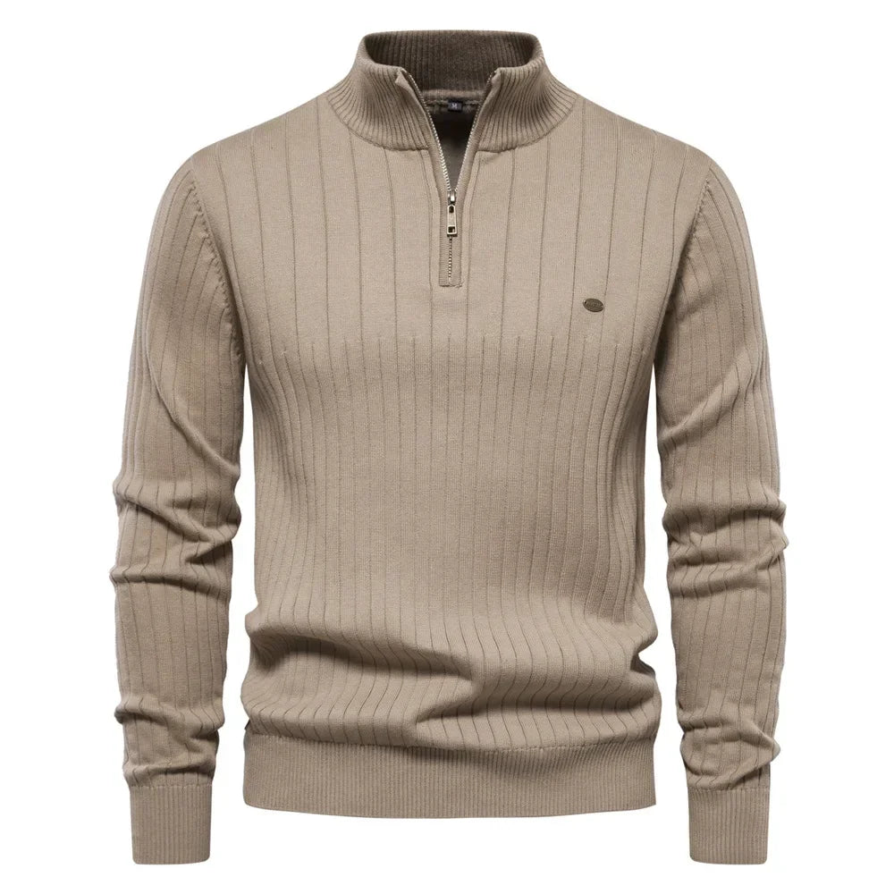Slim Fit Half High Neck Sweater
