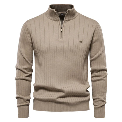 Slim Fit Half High Neck Sweater
