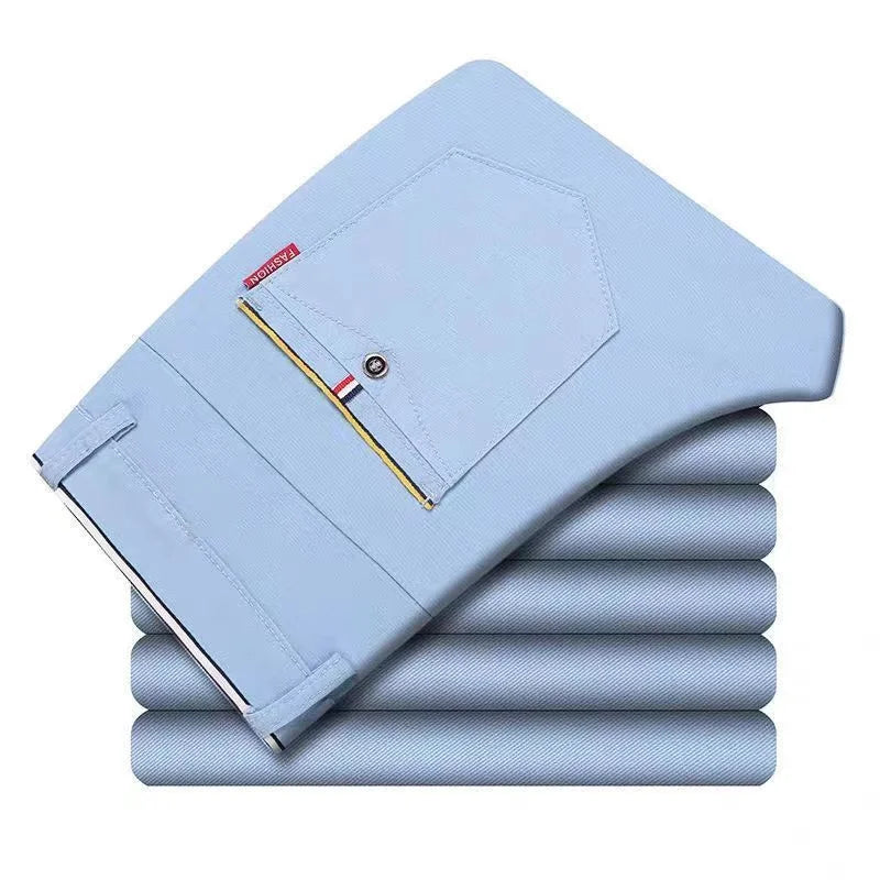 6-Color Slim Fit Korean Casual Trousers
