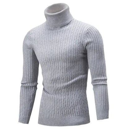 Slim Fit Turtleneck Knitted Sweater
