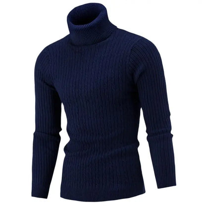 Slim Fit Turtleneck Knitted Sweater
