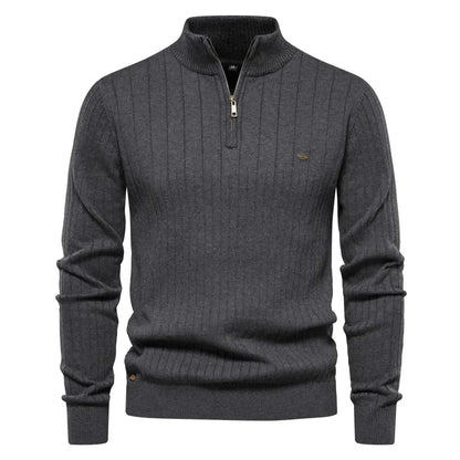 Slim Fit Half High Neck Sweater
