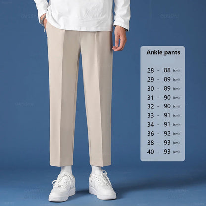 Spring/Summer Smooth Korean Business Suit Pants
