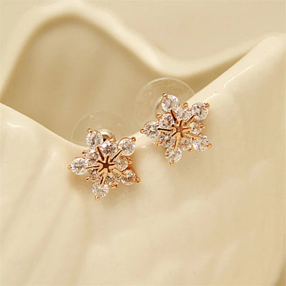 Snowflake Earrings Christmas New Year Jewelry