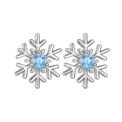Snowflake Earrings Christmas New Year Jewelry