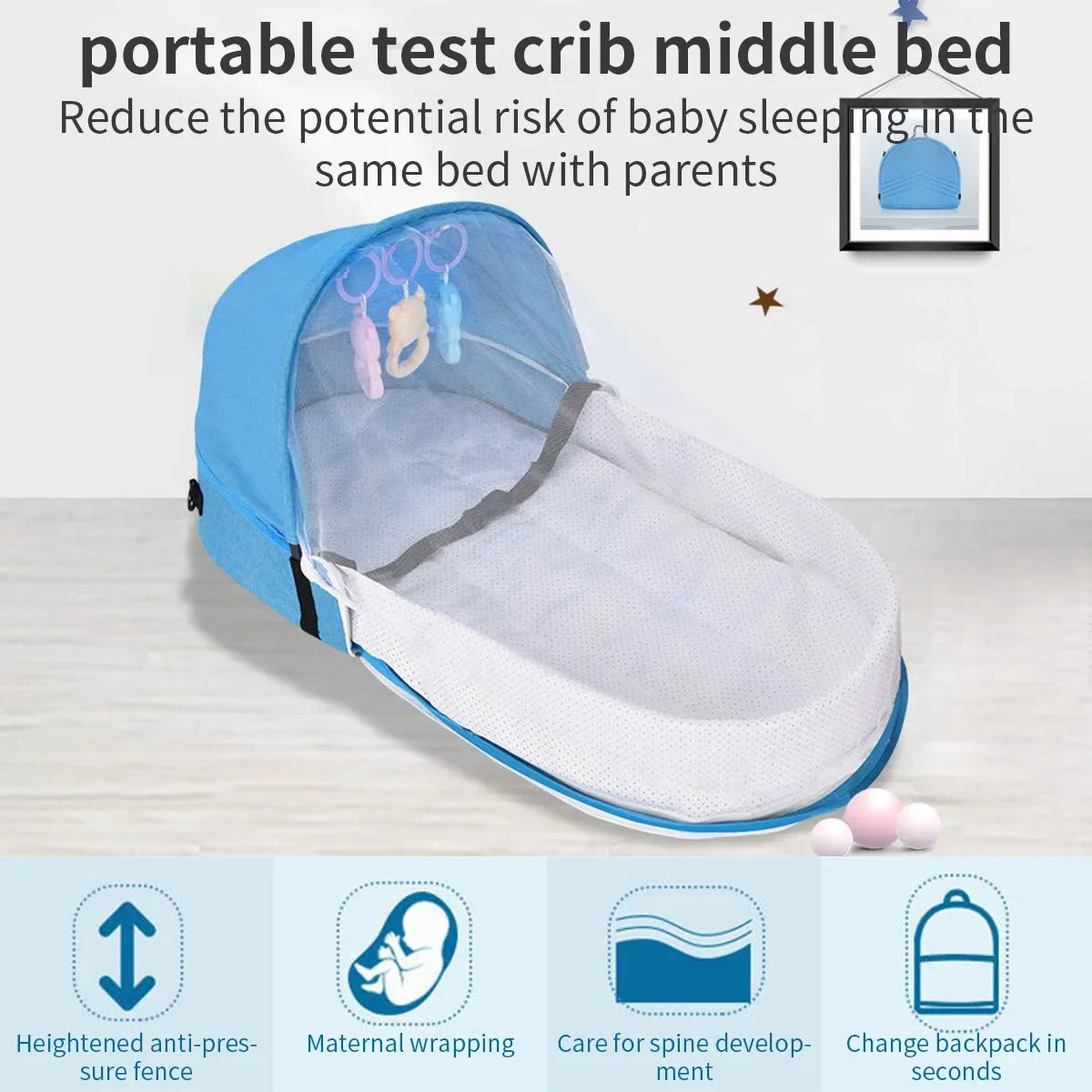 Soft Portable Baby Bed

