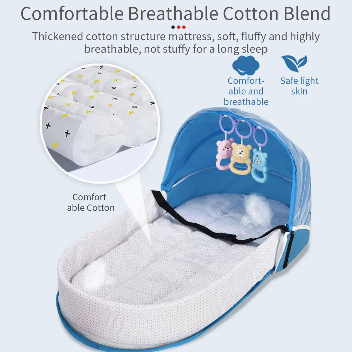 Soft Portable Baby Bed

