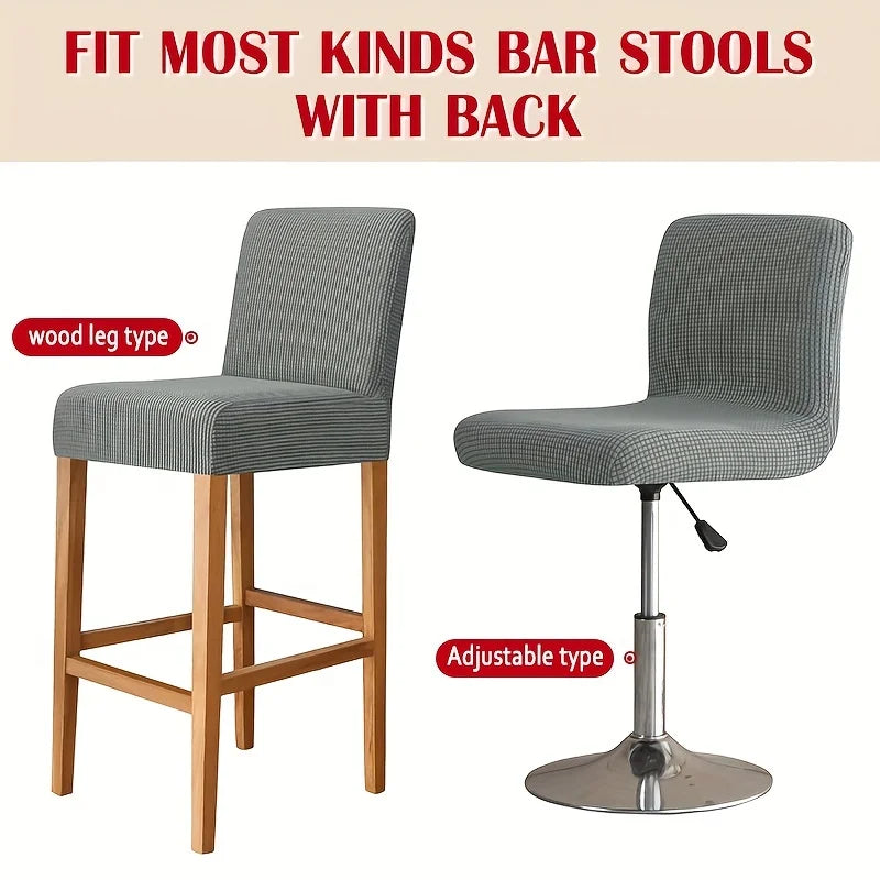 Solid Short Back Chair Covers for Home & Hotel